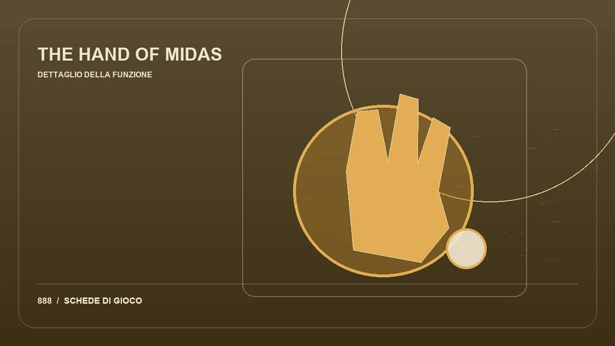 Wild appiccicoso nella slot The Hand of Midas